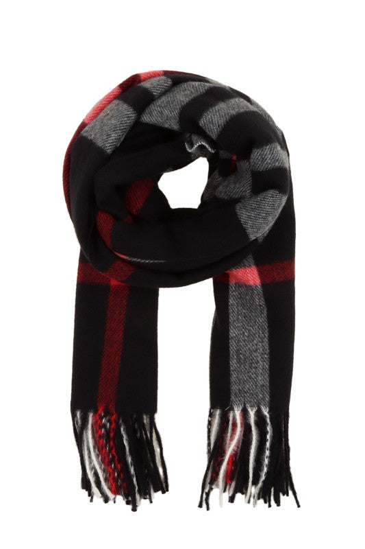 STATEMENT PLAID SCARF