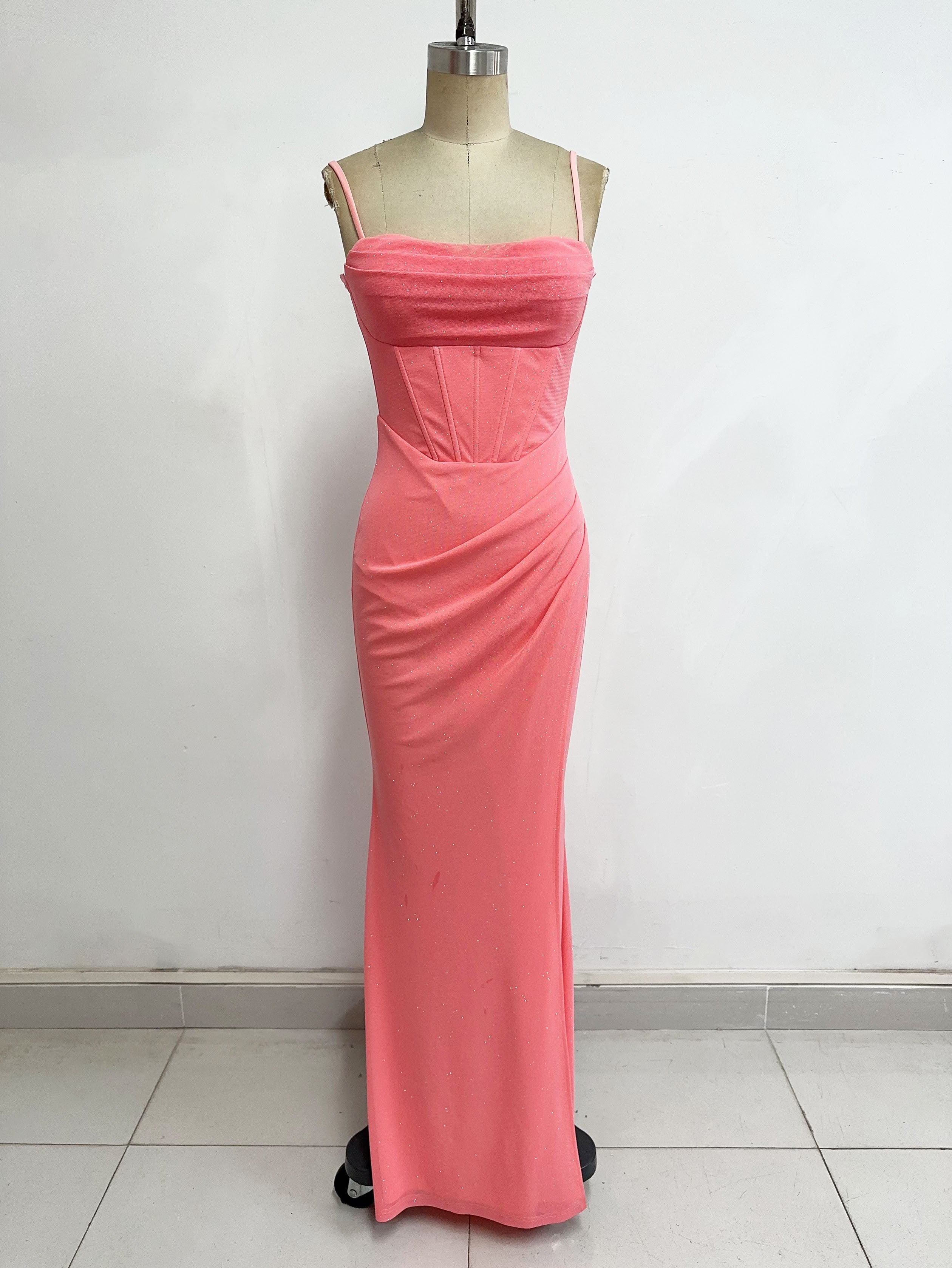 red corset maxi dress GLITTER CORSET MAXI DRESS S