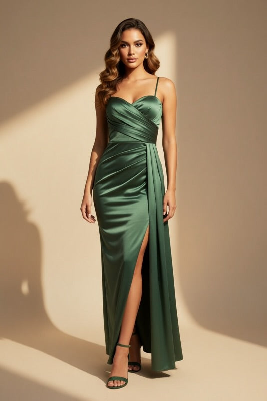 GET NOTICED SATIN GOWN