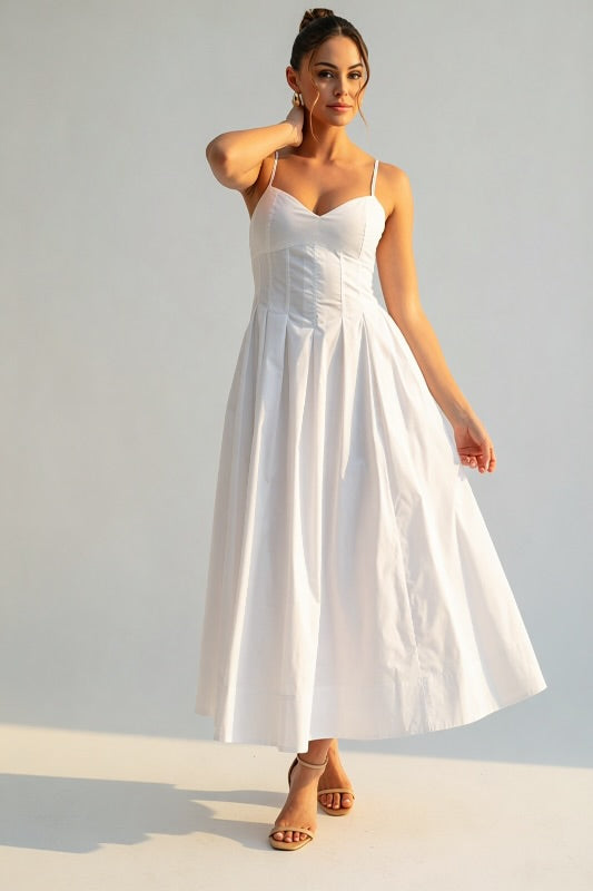 MUSE CORSET MIDI DRESS L