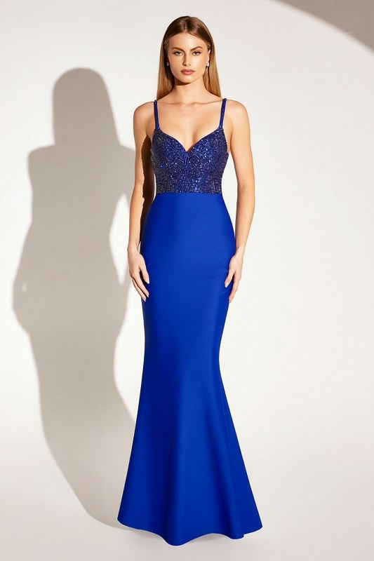 mermaid wedding dress with ruffles Gorgeous Long Silver Mermaid Beaded Diamond Prom Dress with Ruffles –  misshow.com