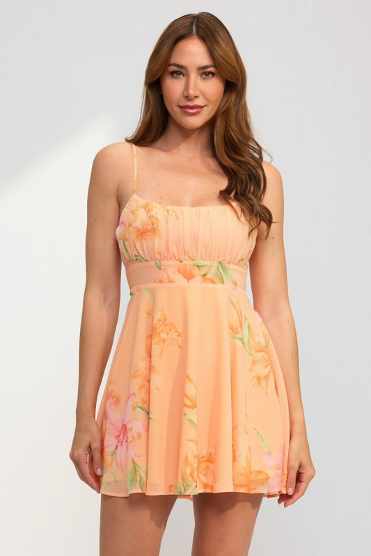 SUMMER FLORAL SKATER DRESS