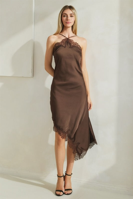 TIMELESS ASYMMETRICAL MIDI DRESS