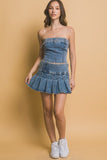 Sequin wrap gown with slit