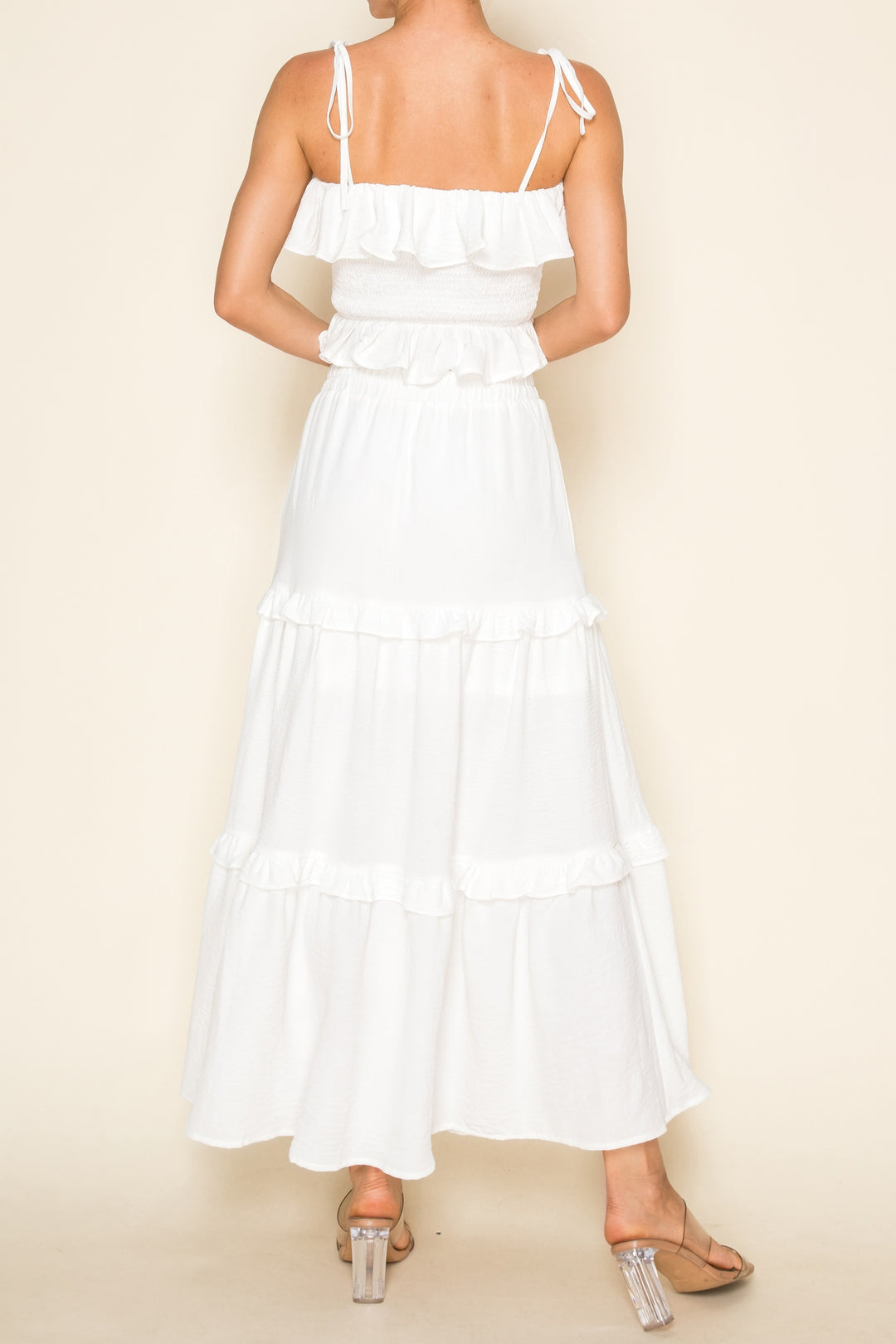 TIE TANK AND MAXI SKIRT SET