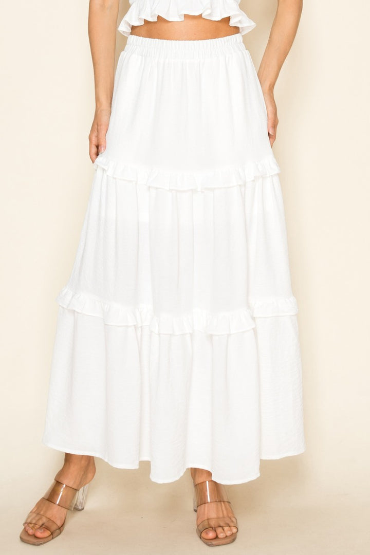 TIE TANK AND MAXI SKIRT SET