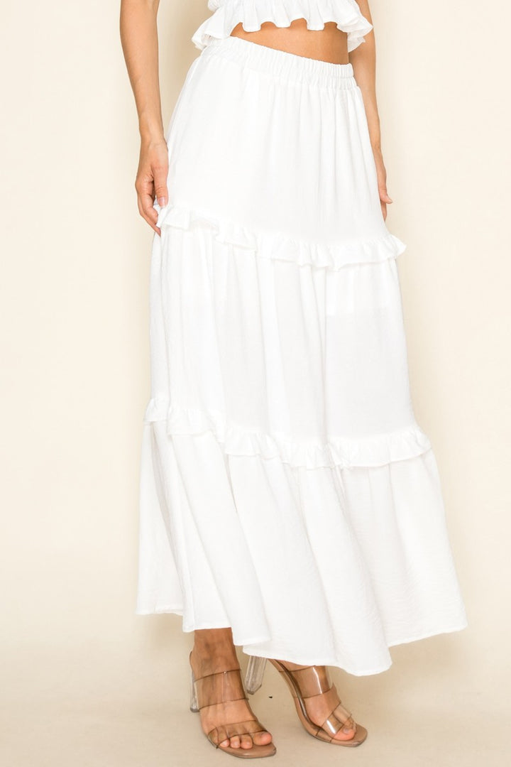 TIE TANK AND MAXI SKIRT SET