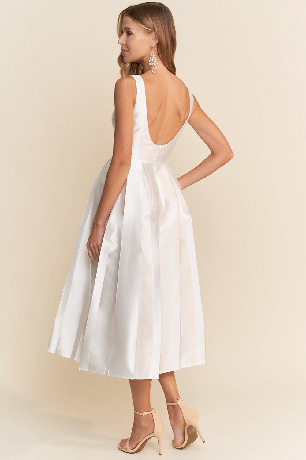 A-LINE MIDI DRESS WITH POCKETS S