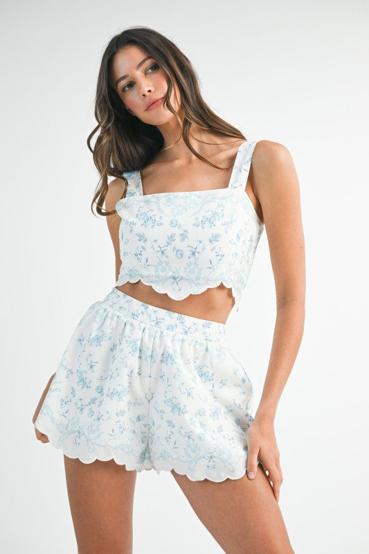 FLORAL SCALLOP SET