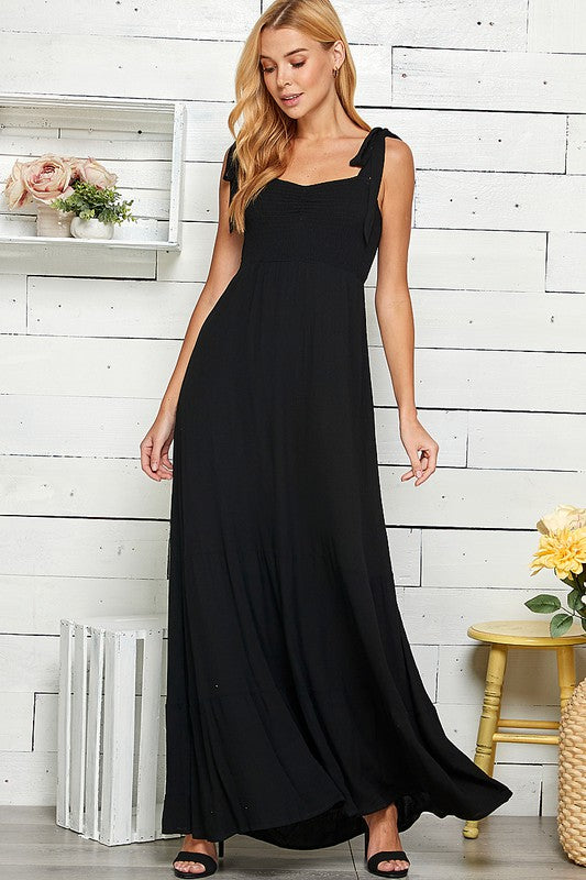 BOW TIE MAXI DRESS