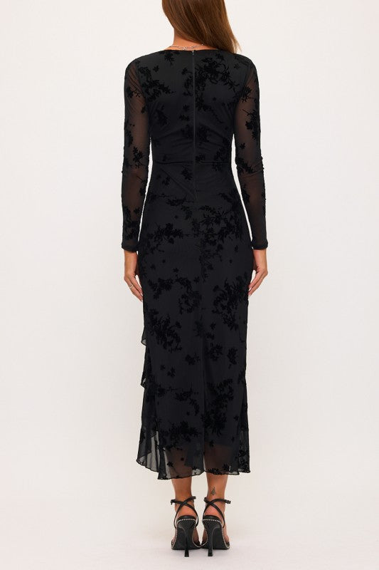 VINTAGE LONG SLEEVE MAXI DRESS