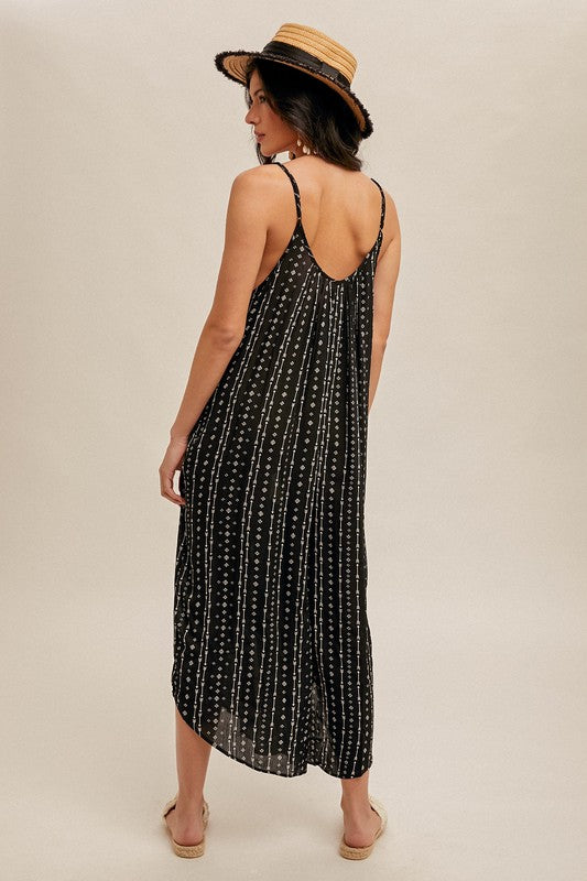 OVERSIZE AZTEC PRINT JUMPSUIT