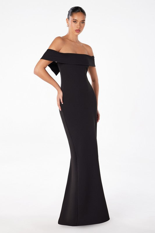 POSH SPICE OFF SHOULDER GOWN