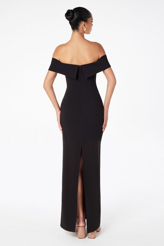 POSH SPICE OFF SHOULDER GOWN