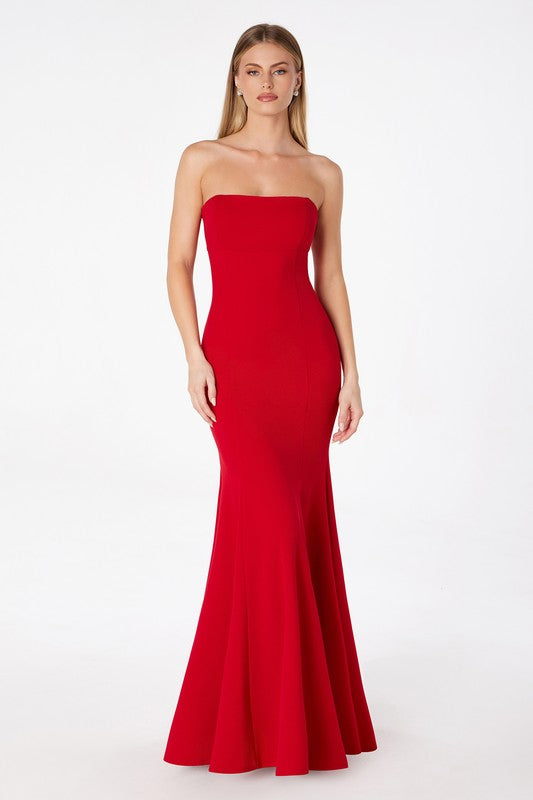 LACED IN LOVE STRAPLESS GOWN