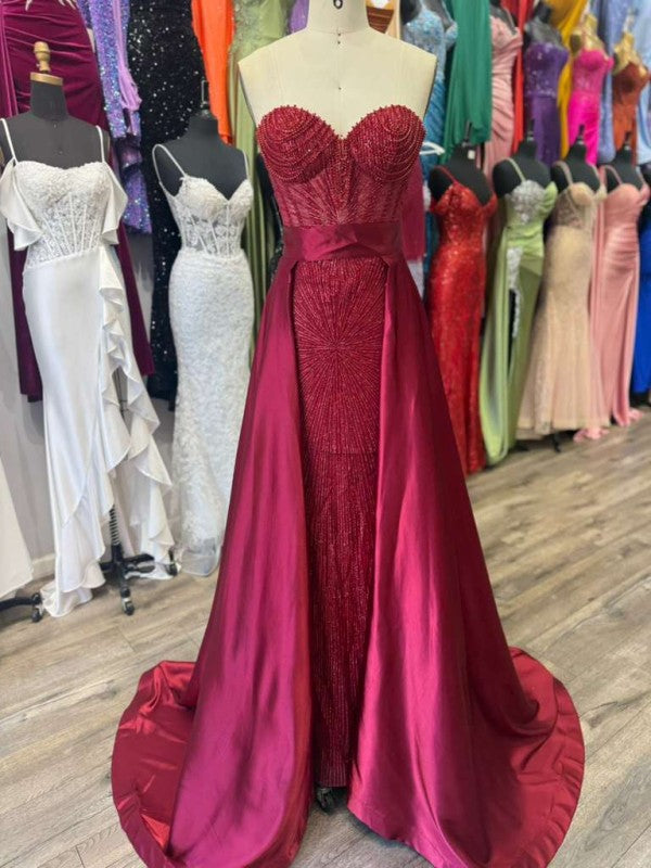 SWEETHEART STRAPLESS STATEMENT GOWN