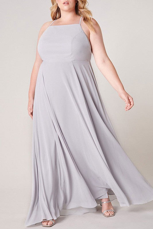 SLEEVELESS OPEN BACK MAXI DRESS