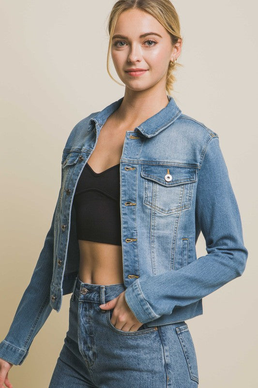 DISTRESSED DENIM JACKET