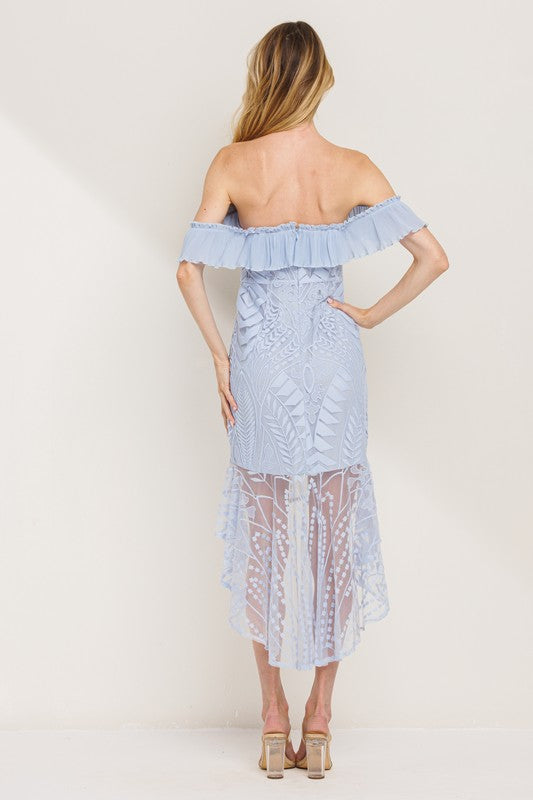 VINTAGE LACE BOHO CHIC DRESS