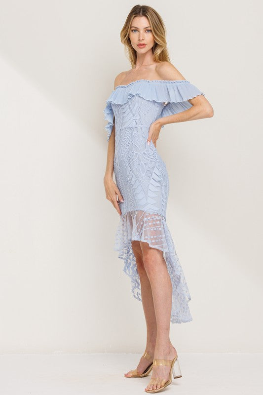 VINTAGE LACE BOHO CHIC DRESS