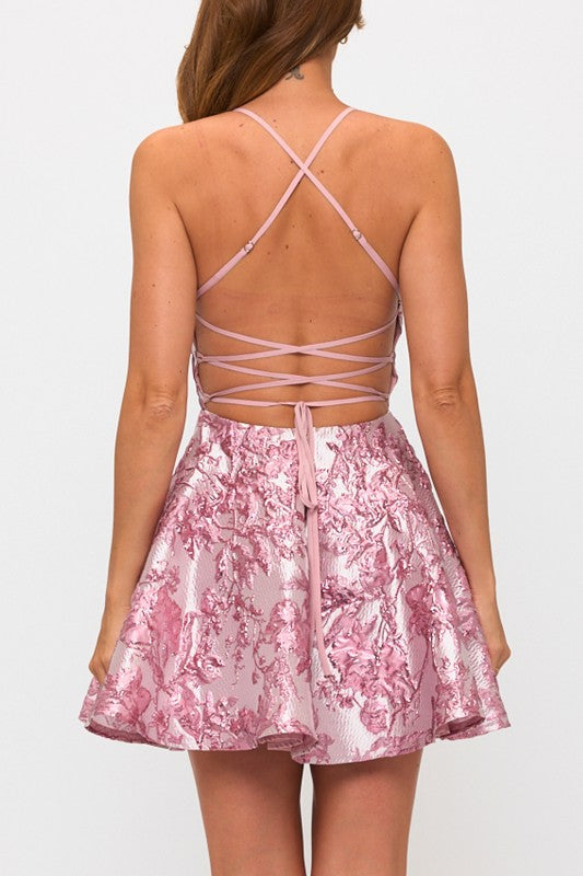 VINTAGE EMBROIDERED SKATER DRESS