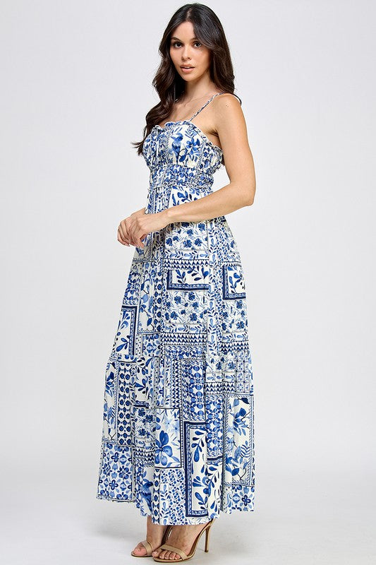 TIE FRONT MIDI DRESS