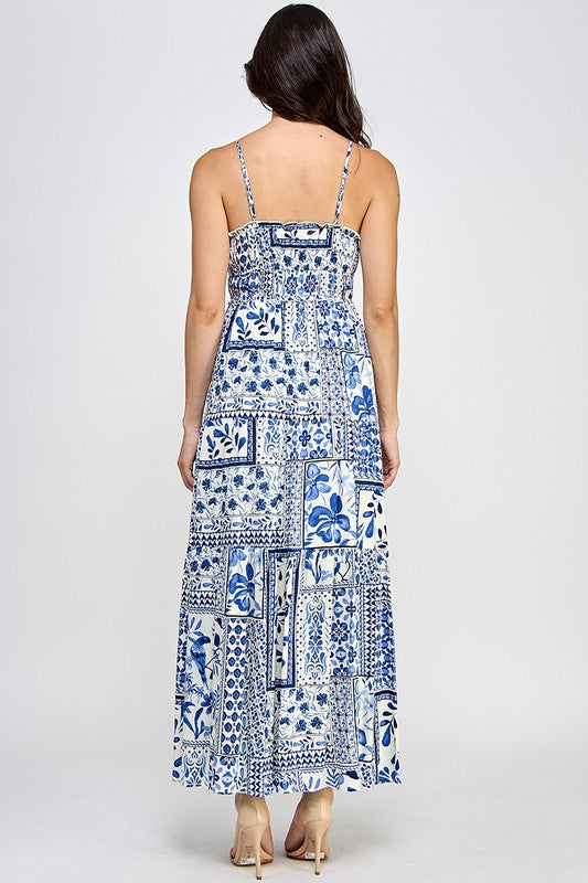 TIE FRONT MIDI DRESS