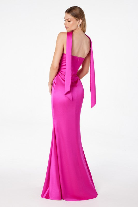 CORDIALLY YOURS SATIN MAXI GOWN