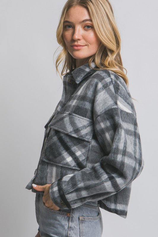 PLAID TREND JACKET
