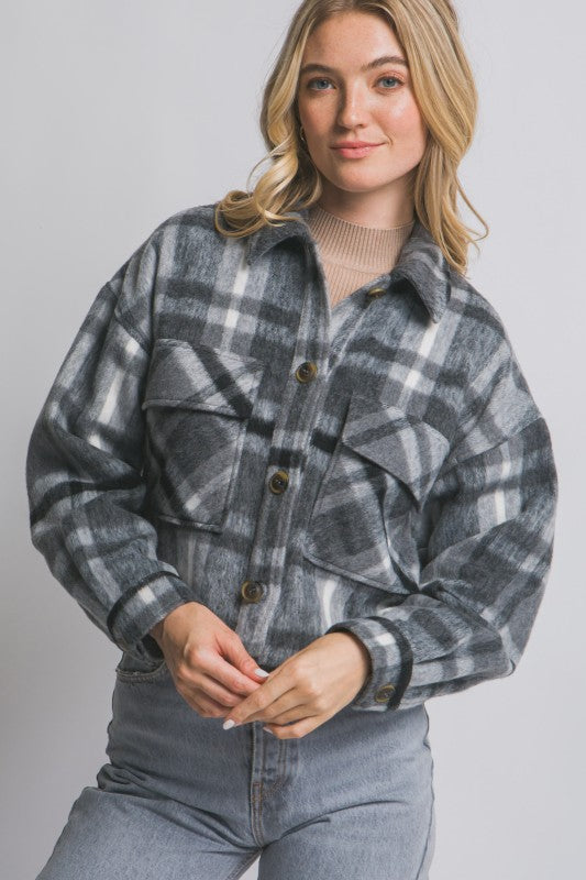 PLAID TREND JACKET