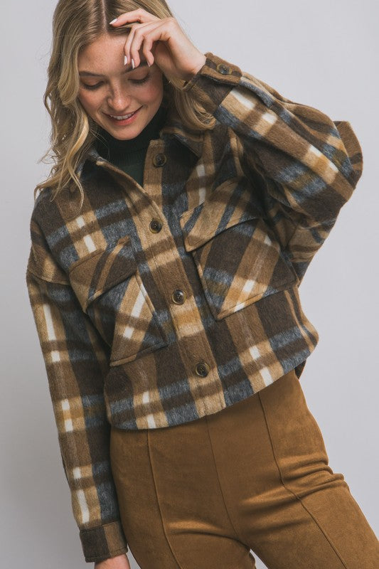 PLAID TREND JACKET