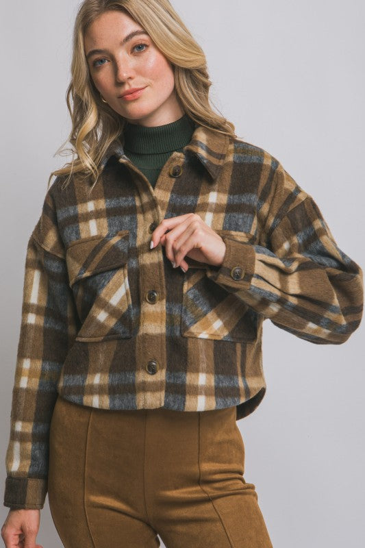 PLAID TREND JACKET