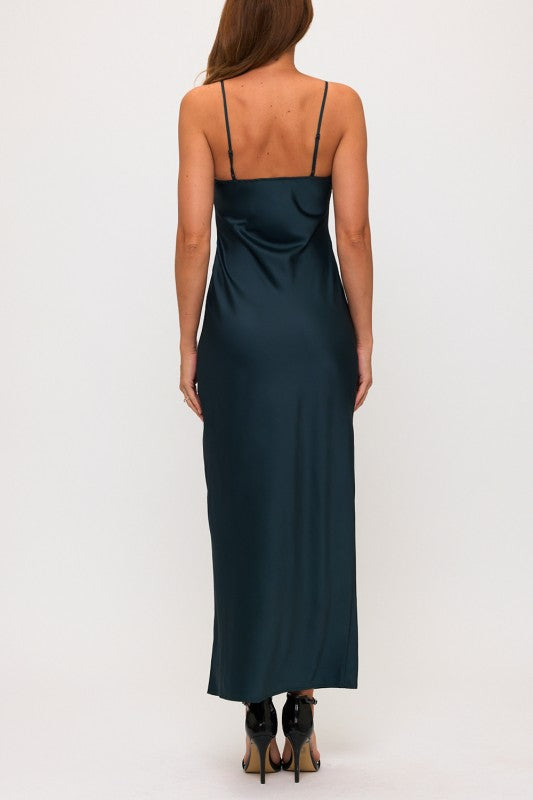 COWL SLIP MAXI DRESS