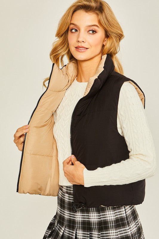 REVERSIBLE PUFFY VEST