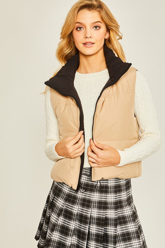 REVERSIBLE PUFFY VEST