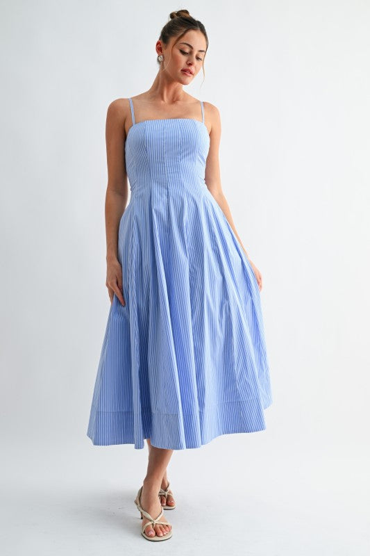 COASTAL MIDI STRIP DRESS