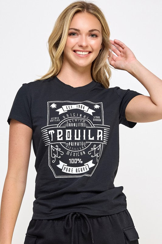 SHORT SLEEVES T-SHIRT WITH TEQUILA  PRINT