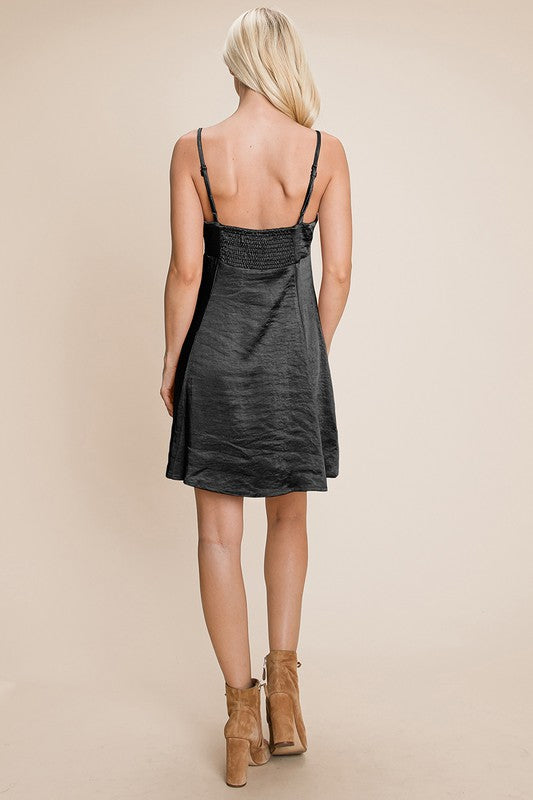 SATIN SLIP DRESS