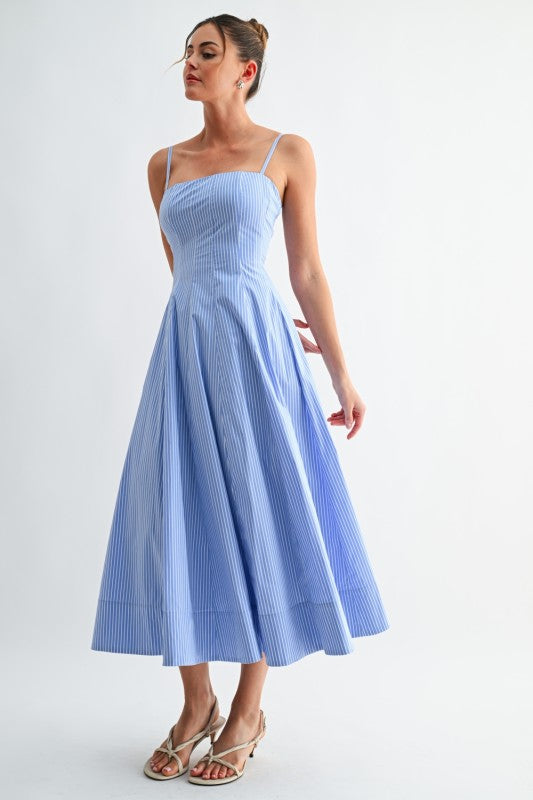 COASTAL MIDI STRIP DRESS