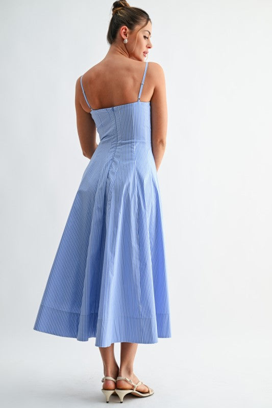 COASTAL MIDI STRIP DRESS