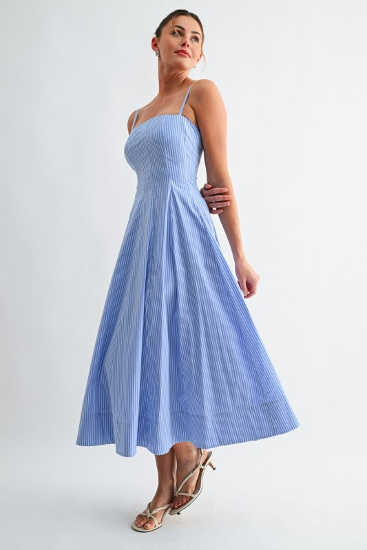 COASTAL MIDI STRIP DRESS