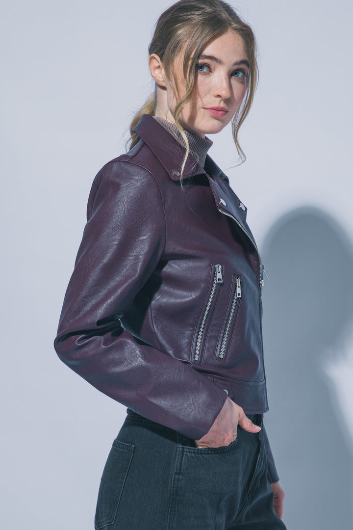 FAUX ZIPPER JACKET