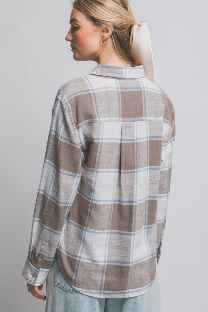 SOFT PLAID BUTTON DOWN
