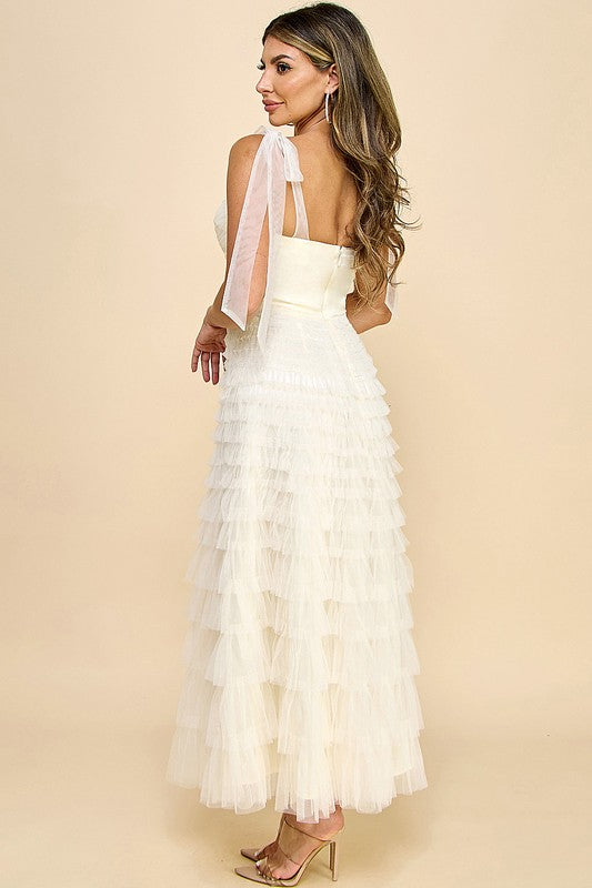 VINTAGE LACE MID DRESS