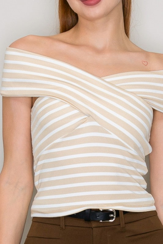 STRIPED CROSS OVER TOP