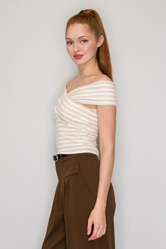 STRIPED CROSS OVER TOP