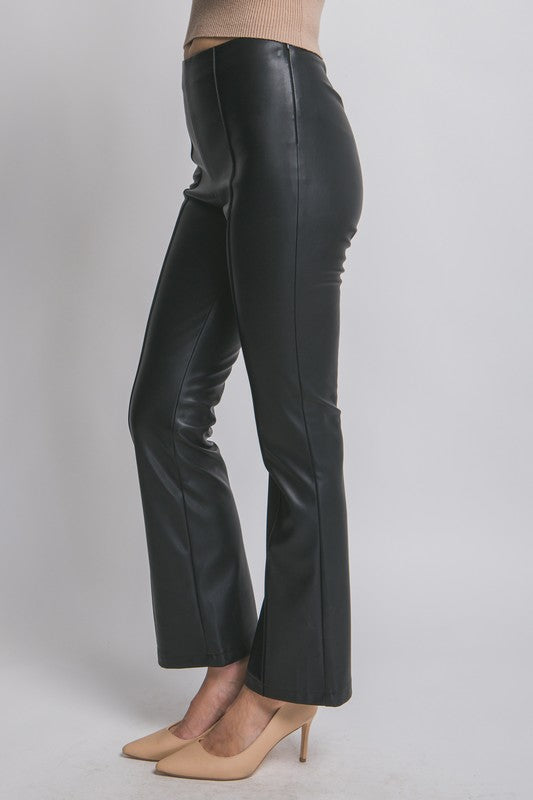 FAUX LEATHER PANTS