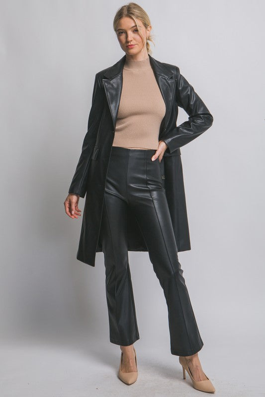 FAUX LEATHER PANTS