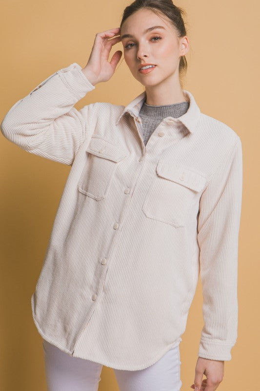 CORDUROY REVERSIBLE SHACKET