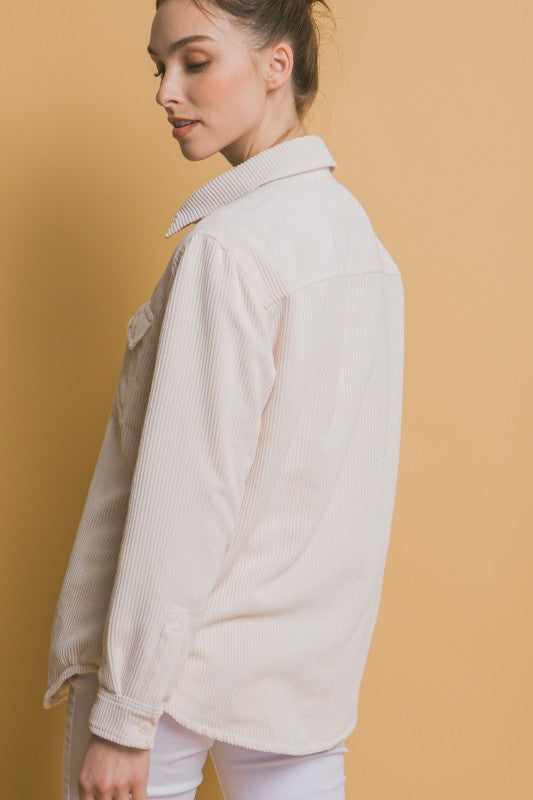 CORDUROY REVERSIBLE SHACKET